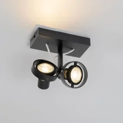 Moderne Spot schwarz 2-Licht - Master 50
