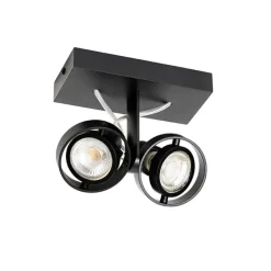 Moderne Spot schwarz 2-Licht - Master 50
