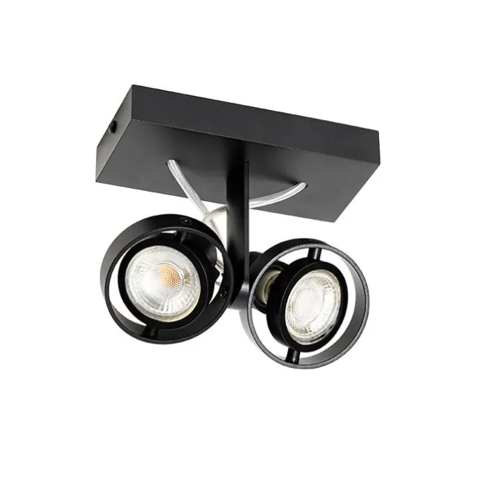 Moderne Spot schwarz 2-Licht - Master 50