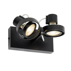 Moderne Spot schwarz 2-Licht - Master 50