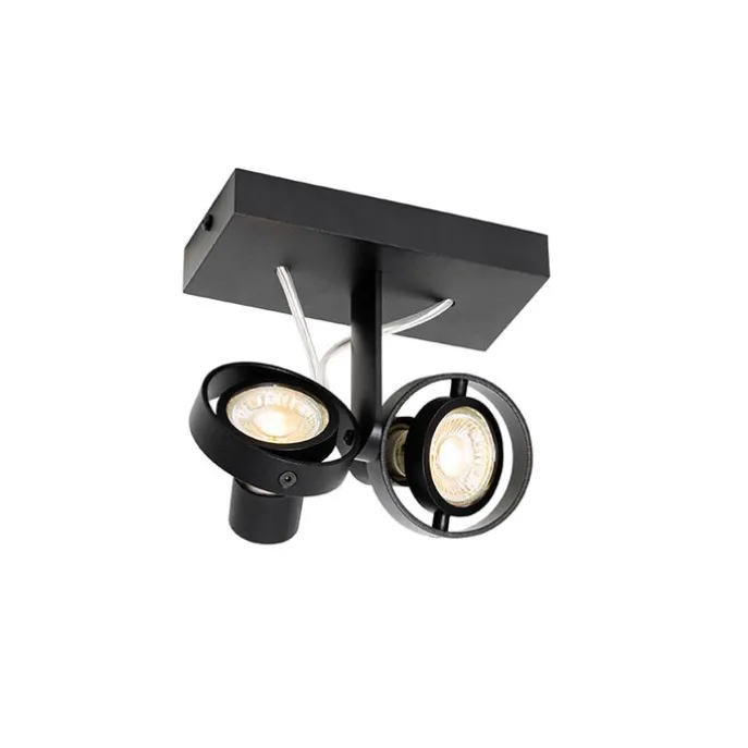Moderne Spot schwarz 2-Licht - Master 50