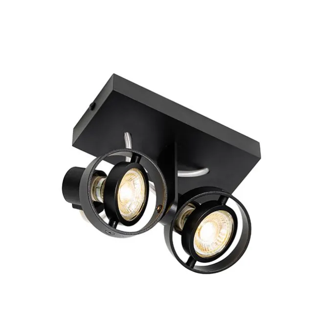 Moderne Spot schwarz 2-Licht - Master 50