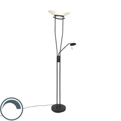 Moderne Stehlampe schwarz inkl. LED - Lexus