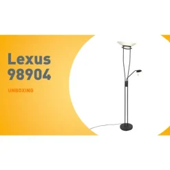 Moderne Stehlampe schwarz inkl. LED - Lexus