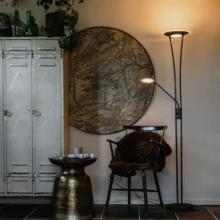 Moderne Stehlampe schwarz inkl. LED mit Lesearm - Ibiza