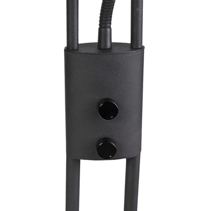 Moderne Stehlampe schwarz inkl. LED mit Lesearm - Ibiza