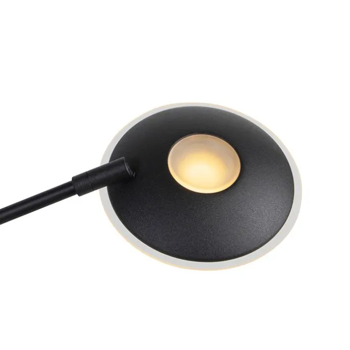 Moderne Stehlampe schwarz inkl. LED mit Lesearm - Ibiza