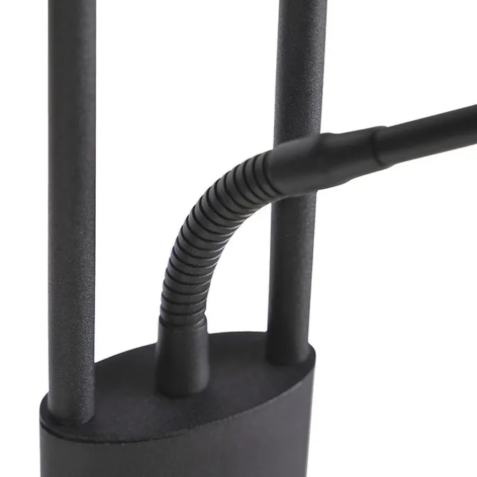 Moderne Stehlampe schwarz inkl. LED mit Lesearm - Ibiza