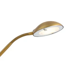 Moderne Stehleuchte Bronze inkl. LED 3-Stufen-Dimmbar Wiederaufladbar - Waldorf