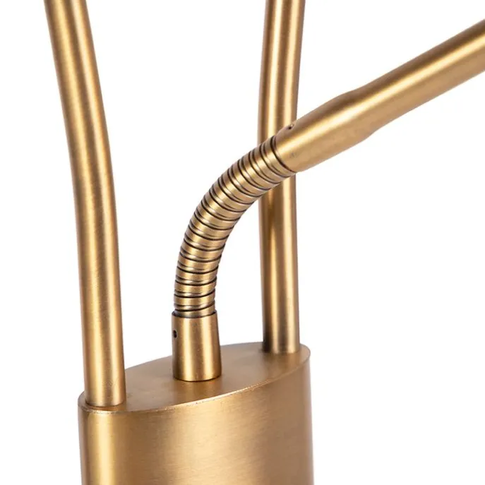 Moderne Stehleuchte Bronze inkl. LED und Dimmer - Lexus