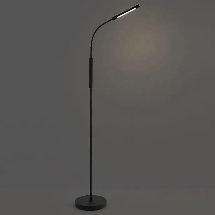 Moderne Stehleuchte schwarz inkl. LED 3-Stufen-Dimmbar Wiederaufladbar - Statler