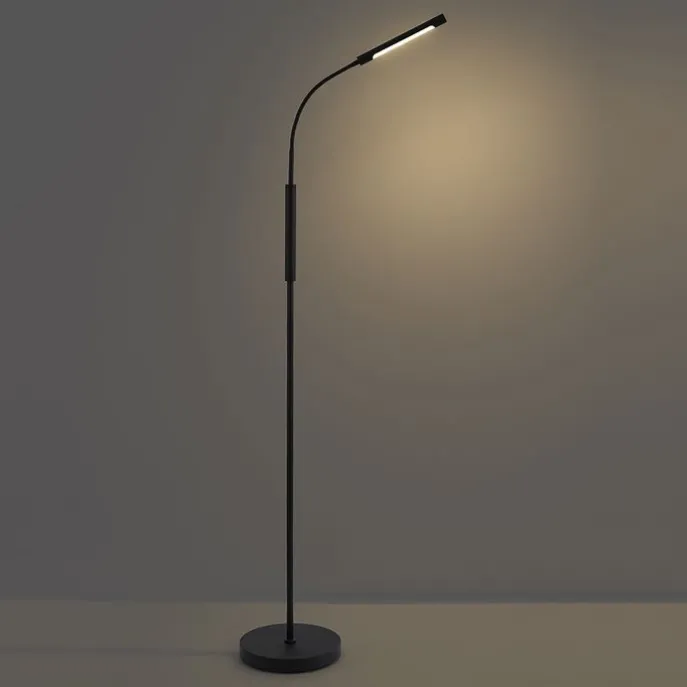 Moderne Stehleuchte schwarz inkl. LED 3-Stufen-Dimmbar Wiederaufladbar - Statler