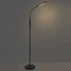 Moderne Stehleuchte schwarz inkl. LED 3-Stufen-Dimmbar Wiederaufladbar - Statler