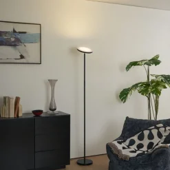 Moderne Stehleuchte Schwarz inkl. LED Dimmbar RGB mit Fernbedienung - Sjors