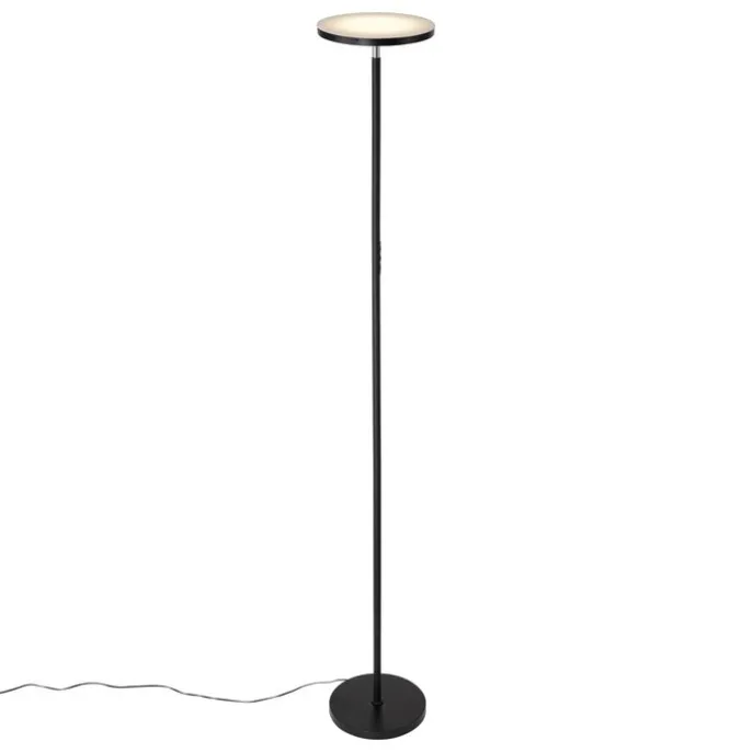 Moderne Stehleuchte Schwarz inkl. LED Dimmbar RGB mit Fernbedienung - Sjors