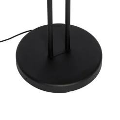 Moderne Stehleuchte schwarz mit Lesearm inkl. LED und Dimmer - Divo