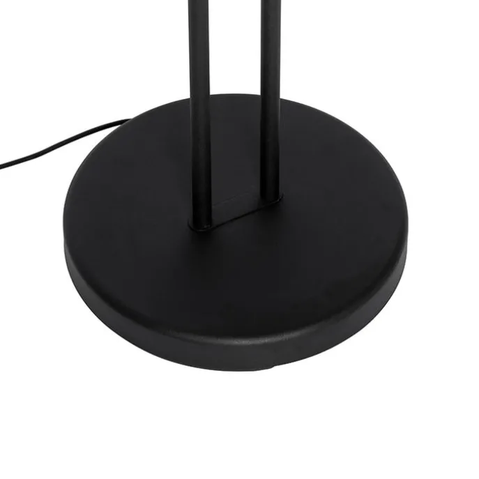 Moderne Stehleuchte schwarz mit Lesearm inkl. LED und Dimmer - Divo