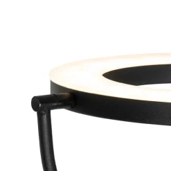 Moderne Stehleuchte schwarz mit Lesearm inkl. LED und Dimmer - Divo