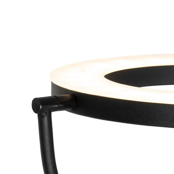 Moderne Stehleuchte schwarz mit Lesearm inkl. LED und Dimmer - Divo