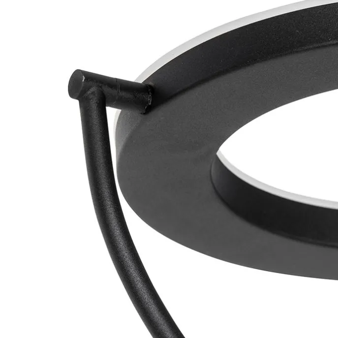 Moderne Stehleuchte schwarz mit Lesearm inkl. LED und Dimmer - Divo