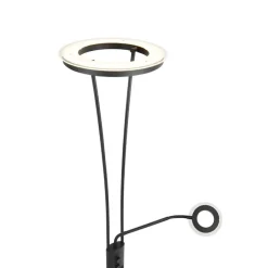 Moderne Stehleuchte schwarz inkl. LED mit Lesearm - Divine