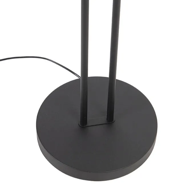 Moderne Stehleuchte schwarz inkl. LED mit Lesearm - Divine