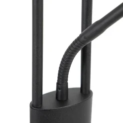 Moderne Stehleuchte schwarz inkl. LED mit Lesearm - Divine