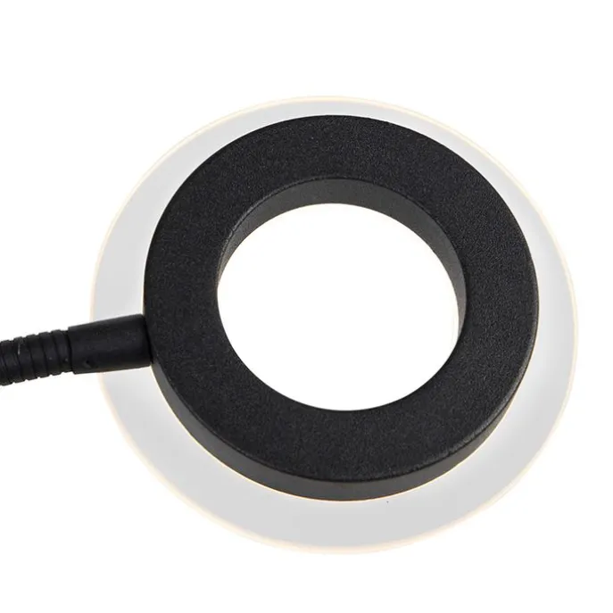 Moderne Stehleuchte schwarz inkl. LED mit Lesearm - Divine