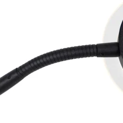 Moderne Stehleuchte schwarz inkl. LED mit Lesearm - Divine