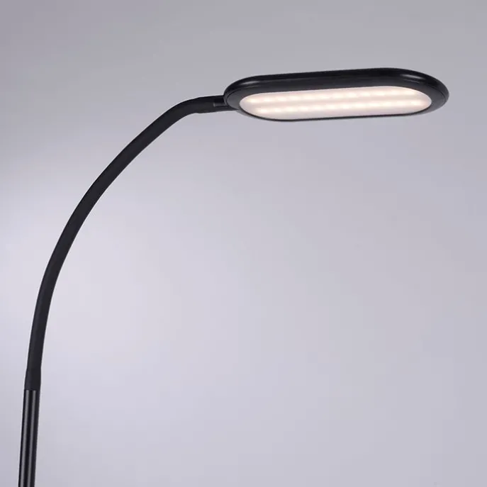 Moderne Stehleuchte schwarz dimmbar inkl. LED - Kiril
