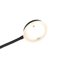 Moderne Stehleuchte schwarz inkl. LED mit Fernbedienung und Lesearm - Strela