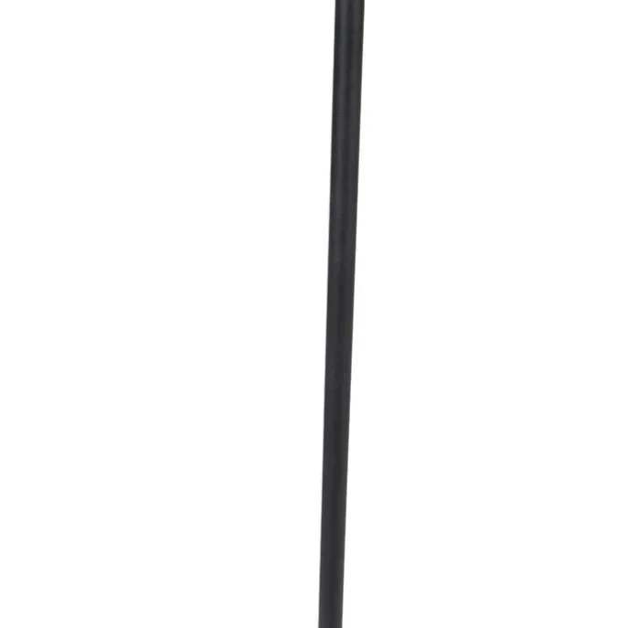 Moderne Stehleuchte schwarz inkl. LED mit Fernbedienung und Lesearm - Strela