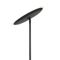 Moderne Stehleuchte schwarz inkl. LED mit Fernbedienung und Lesearm - Strela