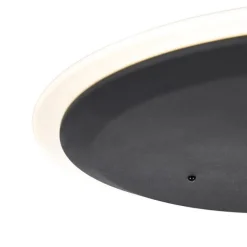 Moderne Stehleuchte schwarz inkl. LED mit Fernbedienung und Lesearm - Strela