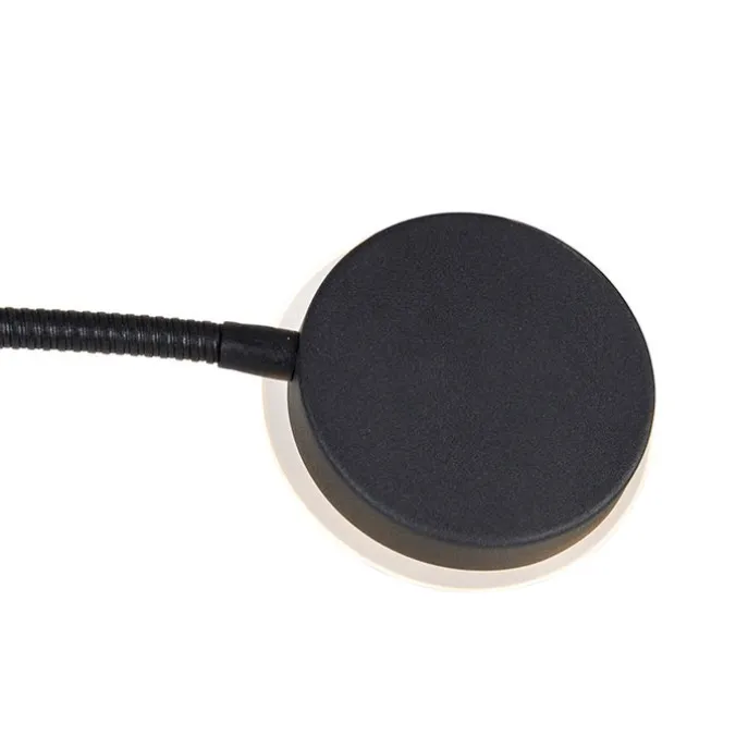 Moderne Stehleuchte schwarz inkl. LED mit Fernbedienung und Lesearm - Strela