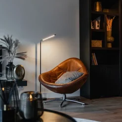 Moderne Stehleuchte schwarz inkl. LED mit Touchdimmer - Berdien