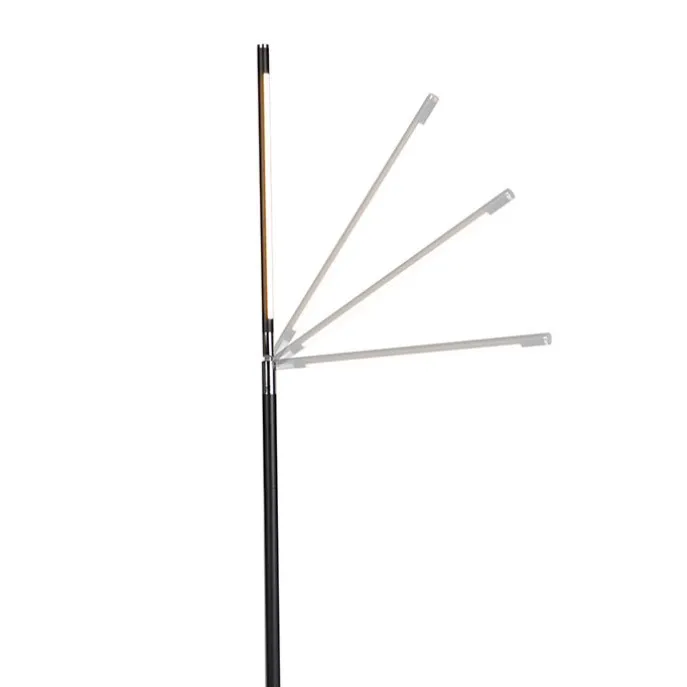 Moderne Stehleuchte schwarz inkl. LED mit Touchdimmer - Berdien