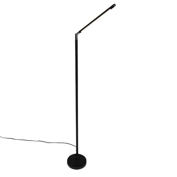 Moderne Stehleuchte schwarz inkl. LED mit Touchdimmer - Berdien