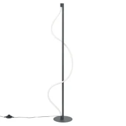 Moderne Stehleuchte Schwarz inkl. LED 3-Stufen-Dimmbar - Twirl