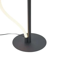 Moderne Stehleuchte Schwarz inkl. LED 3-Stufen-Dimmbar - Twirl