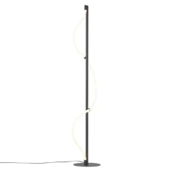 Moderne Stehleuchte Schwarz inkl. LED 3-Stufen-Dimmbar - Twirl