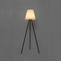 Moderne Stehleuchte schwarz IP44 inkl. LED auf Solar - Virginia