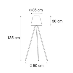 Moderne Stehleuchte schwarz IP44 inkl. LED auf Solar - Virginia
