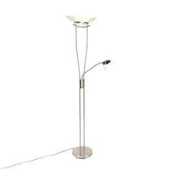 Moderne Stehleuchte Stahl inkl. LED und Dimmer - Lexus