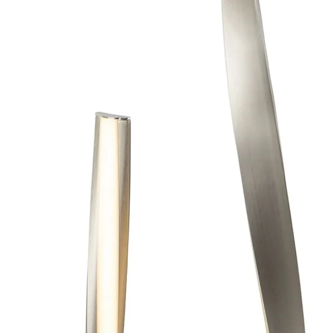 Moderne Stehleuchte Stahl inkl. LED und Dimmer - Belinda