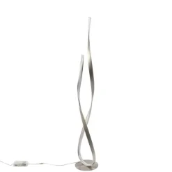 Moderne Stehleuchte Stahl inkl. LED und Dimmer - Belinda