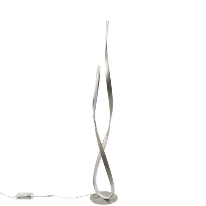 Moderne Stehleuchte Stahl inkl. LED und Dimmer - Belinda