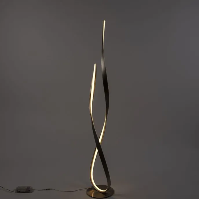 Moderne Stehleuchte Stahl inkl. LED und Dimmer - Belinda