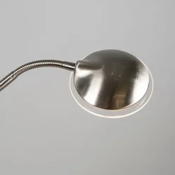 Moderne Stehleuchte Stahl mit Leselampe inkl. LED - Eva