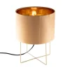 Moderne Tischlampe gelb mit Gold - Rosalina